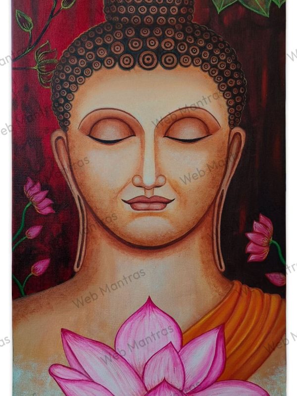 lord buddha acrylic painting