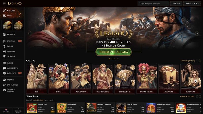 Hodnocení kasina Legiano Gambling