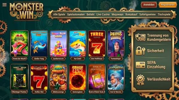 Évaluation du site web du casino en ligne MonsterWin Évaluation du site web du casino en ligne MonsterWin